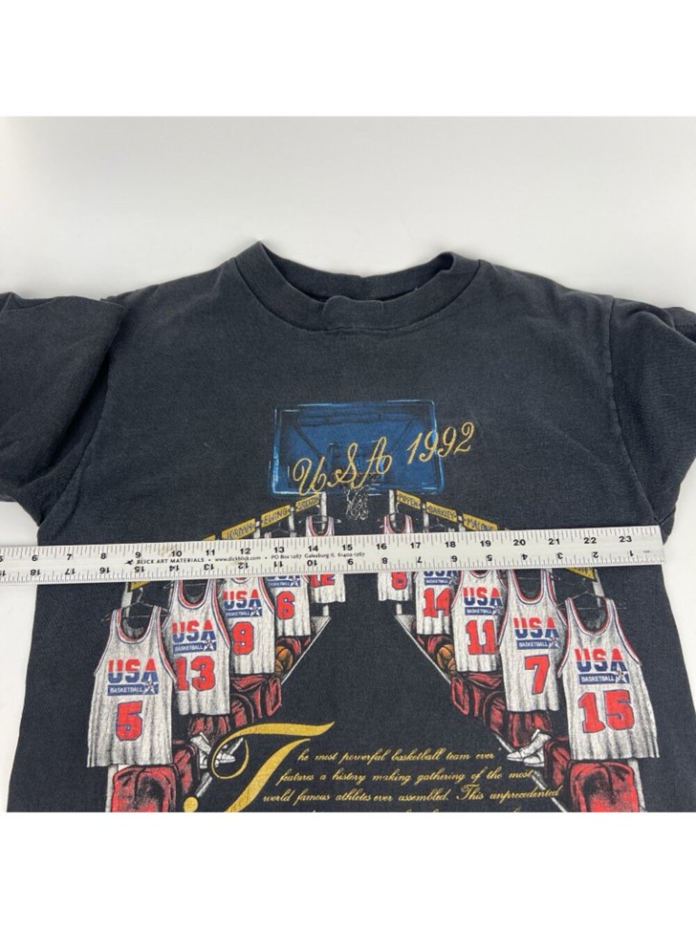 Nutmeg Mills 1992 Team USA Dream Team T-Shirt Mens M Black - Picture 6 of 6